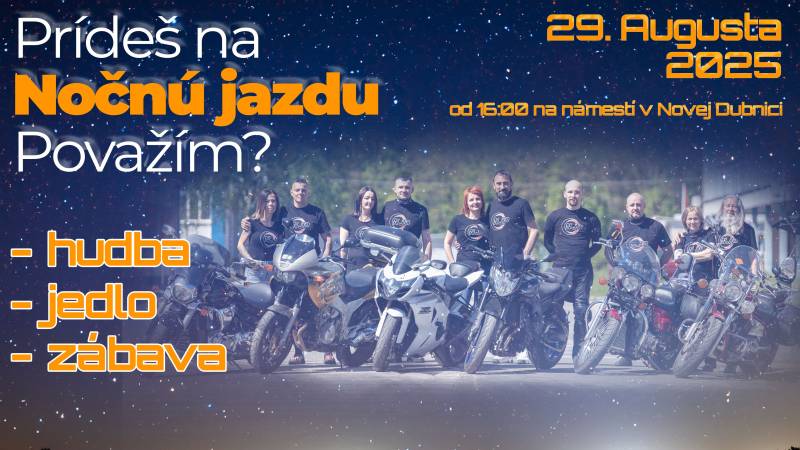 Nočná jazda Považím
