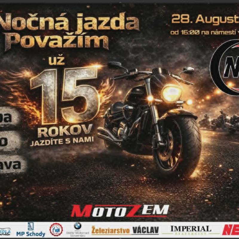 Nočná jazda Považím 2026