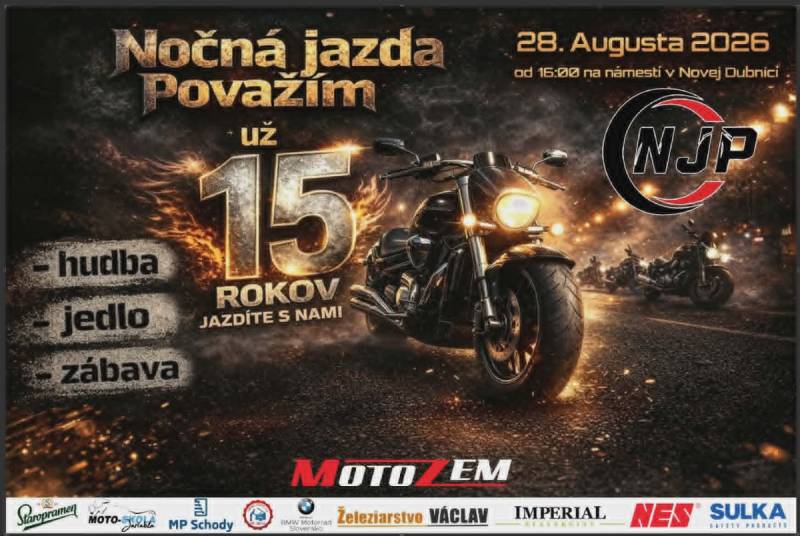 Nočná jazda Považím 2026
