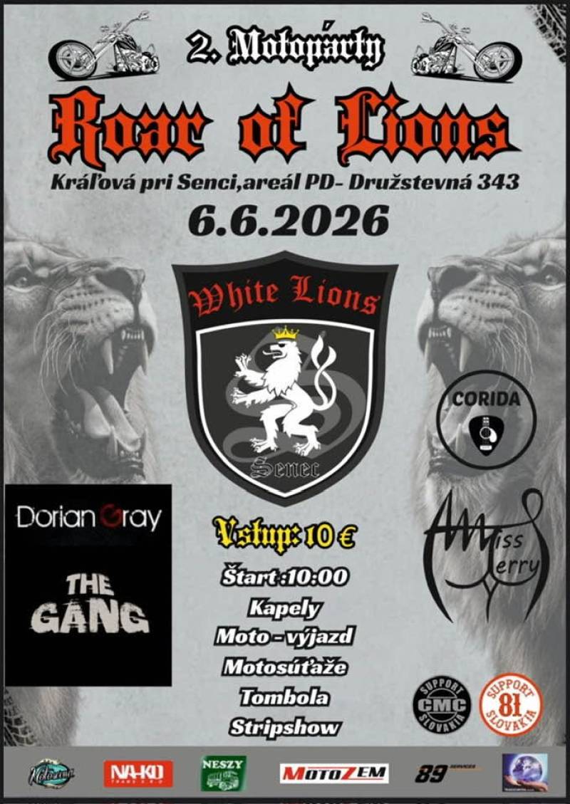 White Lions – 2. motopárty