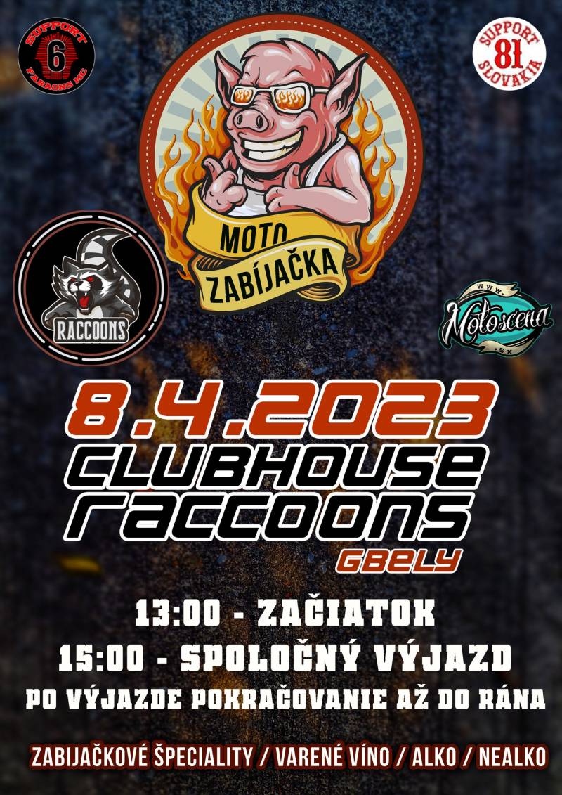 Moto zabíjačka Raccoons