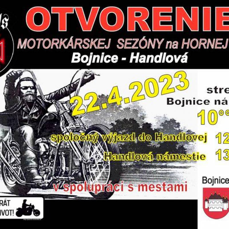 Otvorenie motorkárskej sezóny na hornej Nitre