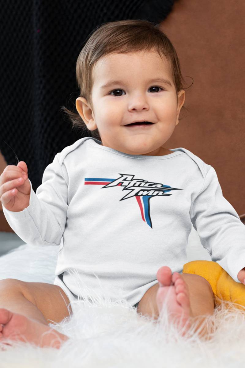 Dojčenské body Hodna Africa Twin logo